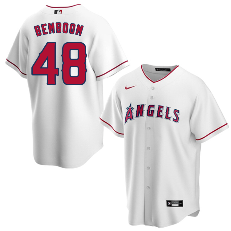 Nike Men #48 Anthony Bemboom Los Angeles Angels Baseball Jerseys Sale-White